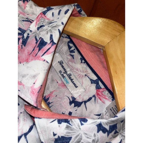 Tommy Bahama Island Zone Hawaian  Floral Long Sleeve Button Down Men's Shirt Siz - Picture 4 of 10